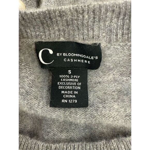 C by Bloomingdale's Cashmere Faux Pearl Cashmere Sweater - 100% Exclusive - Picture 4 of 5